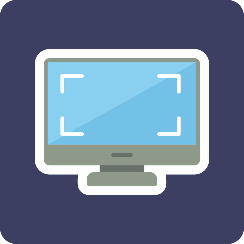 Monitor Vecto Icon vector