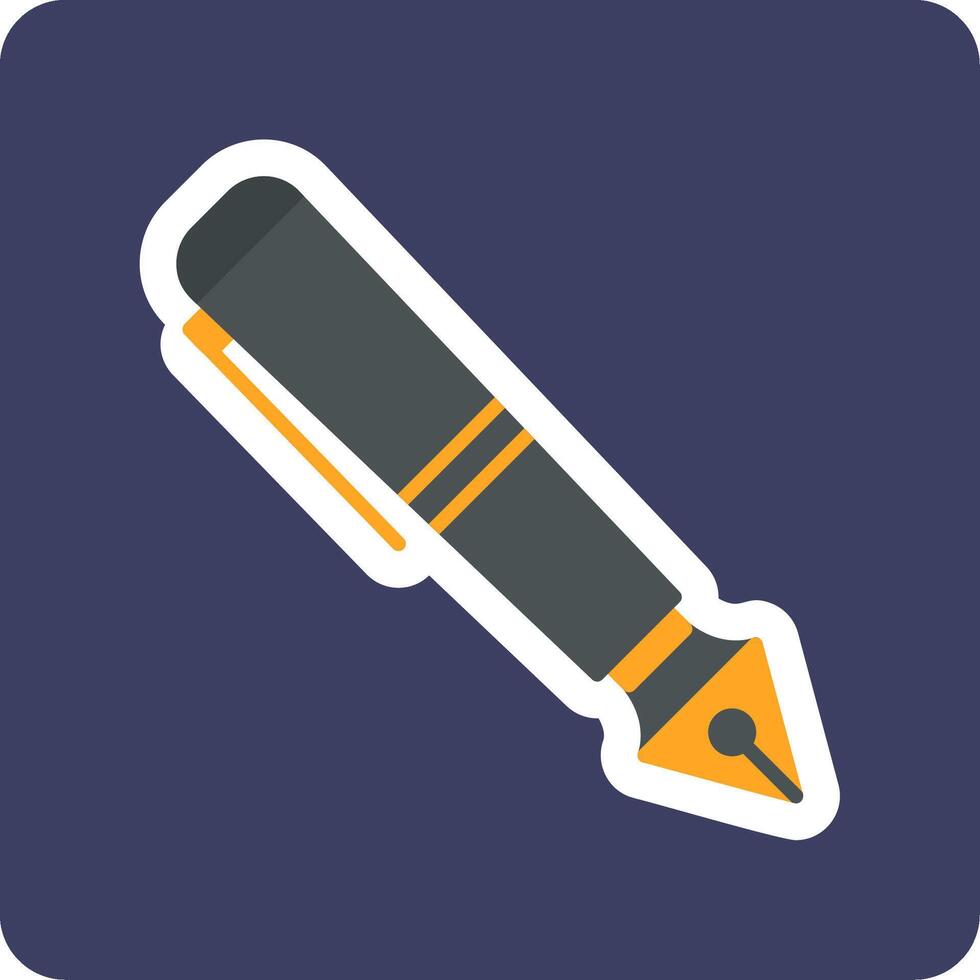 Fountain Pen Vecto Icon vector