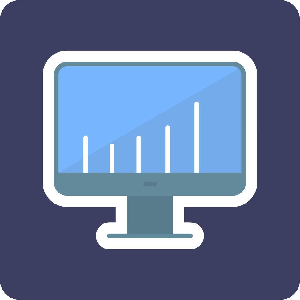 Monitor Screen Vecto Icon vector