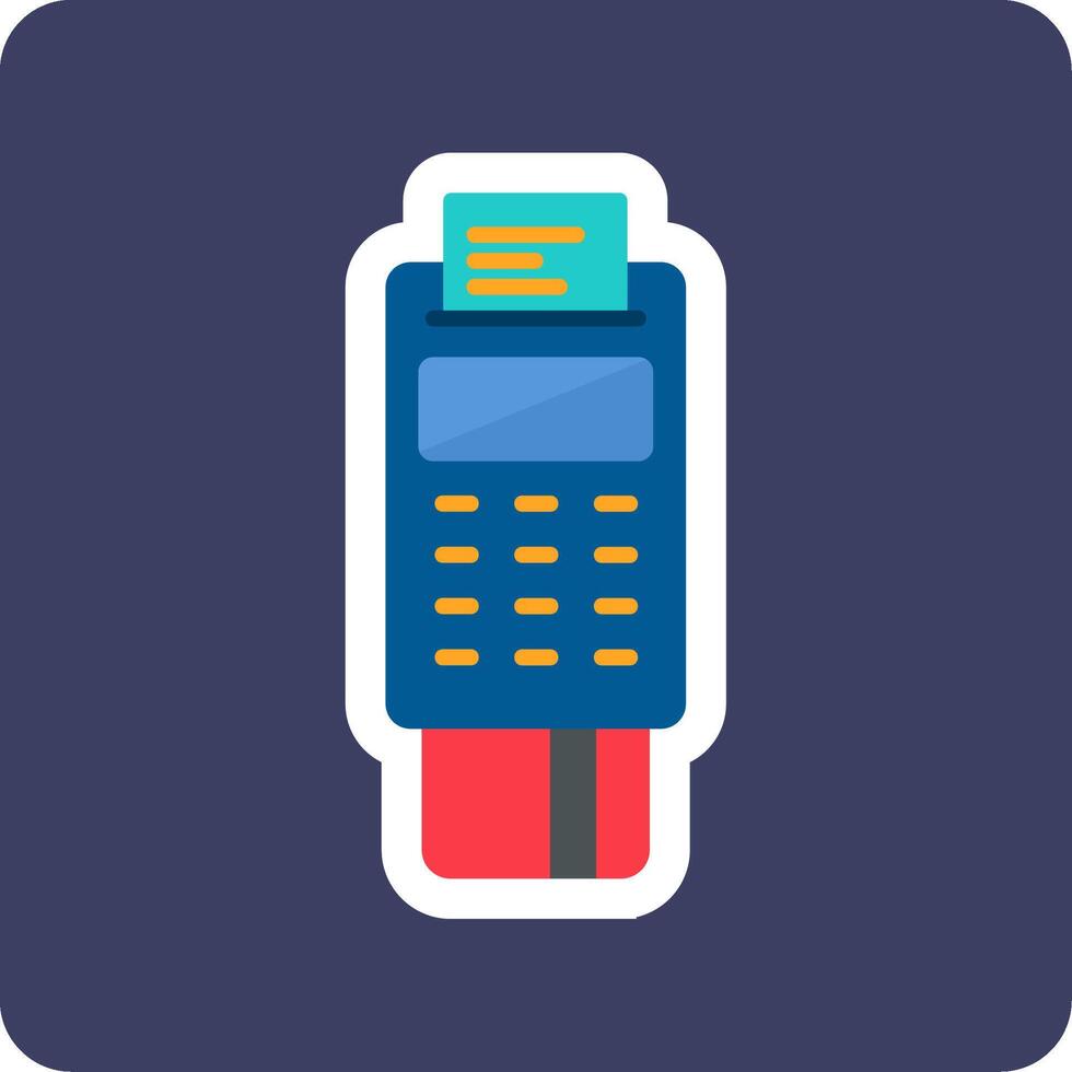 Pos Terminal Vecto Icon vector