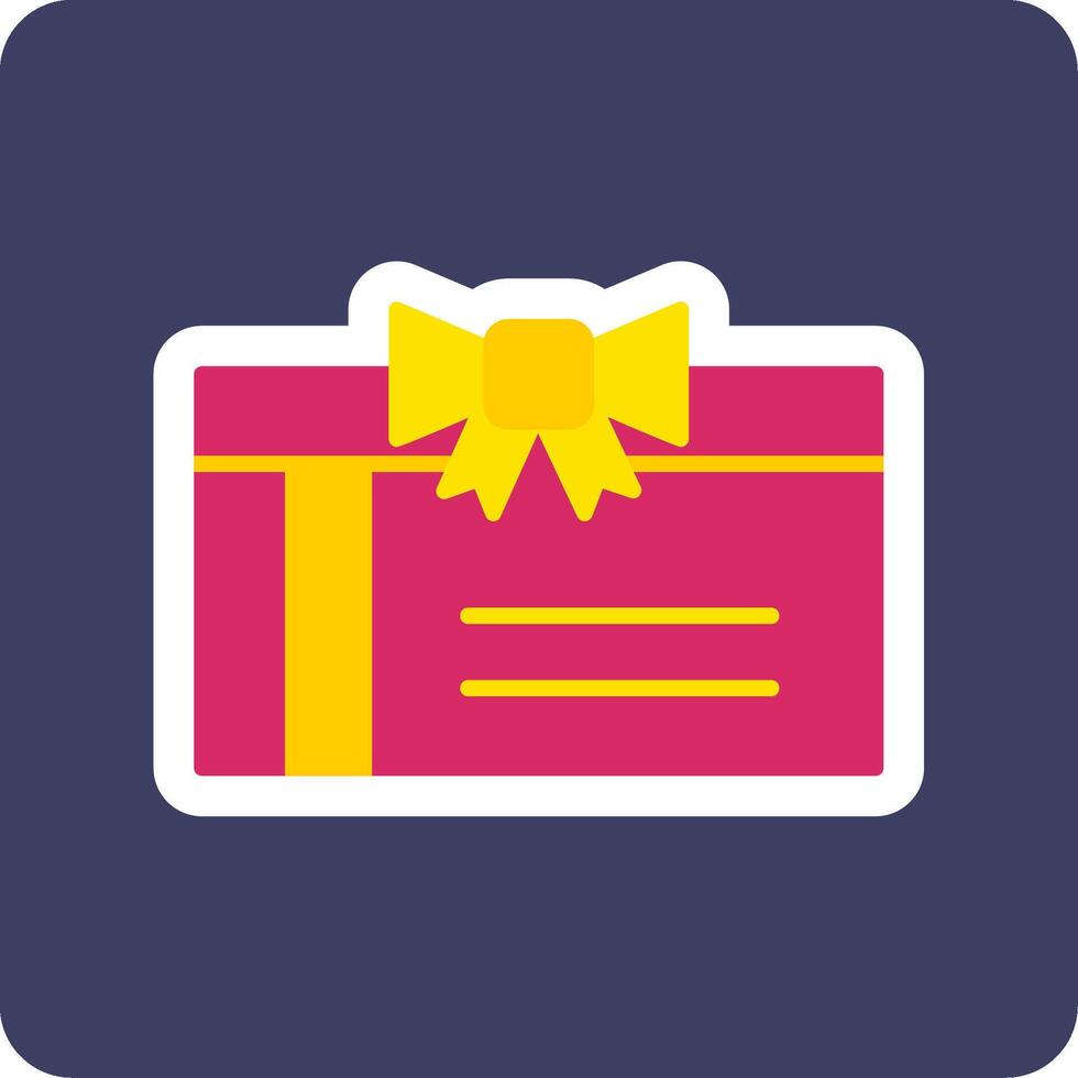 regalo tarjeta vecto icono vector