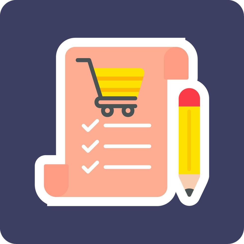 compras lista vecto icono vector