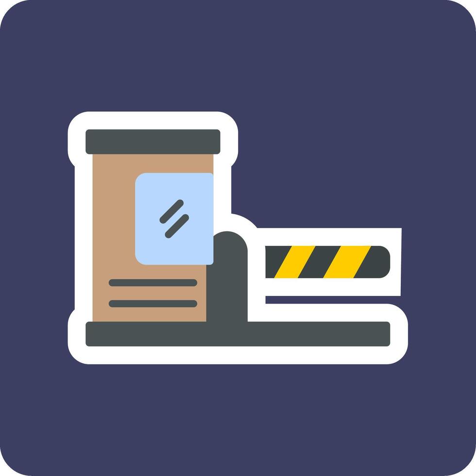 Parking Barrier Vector Icon