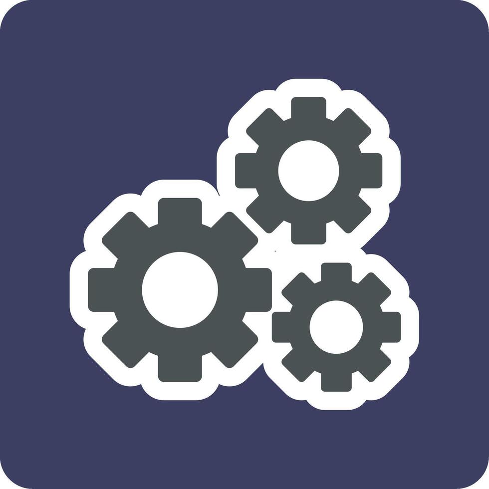Gears Vecto Icon vector