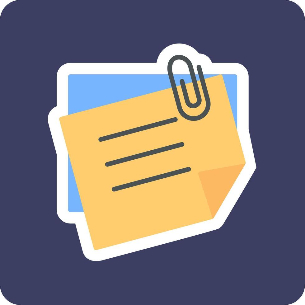 Sticky Notes Vecto Icon vector