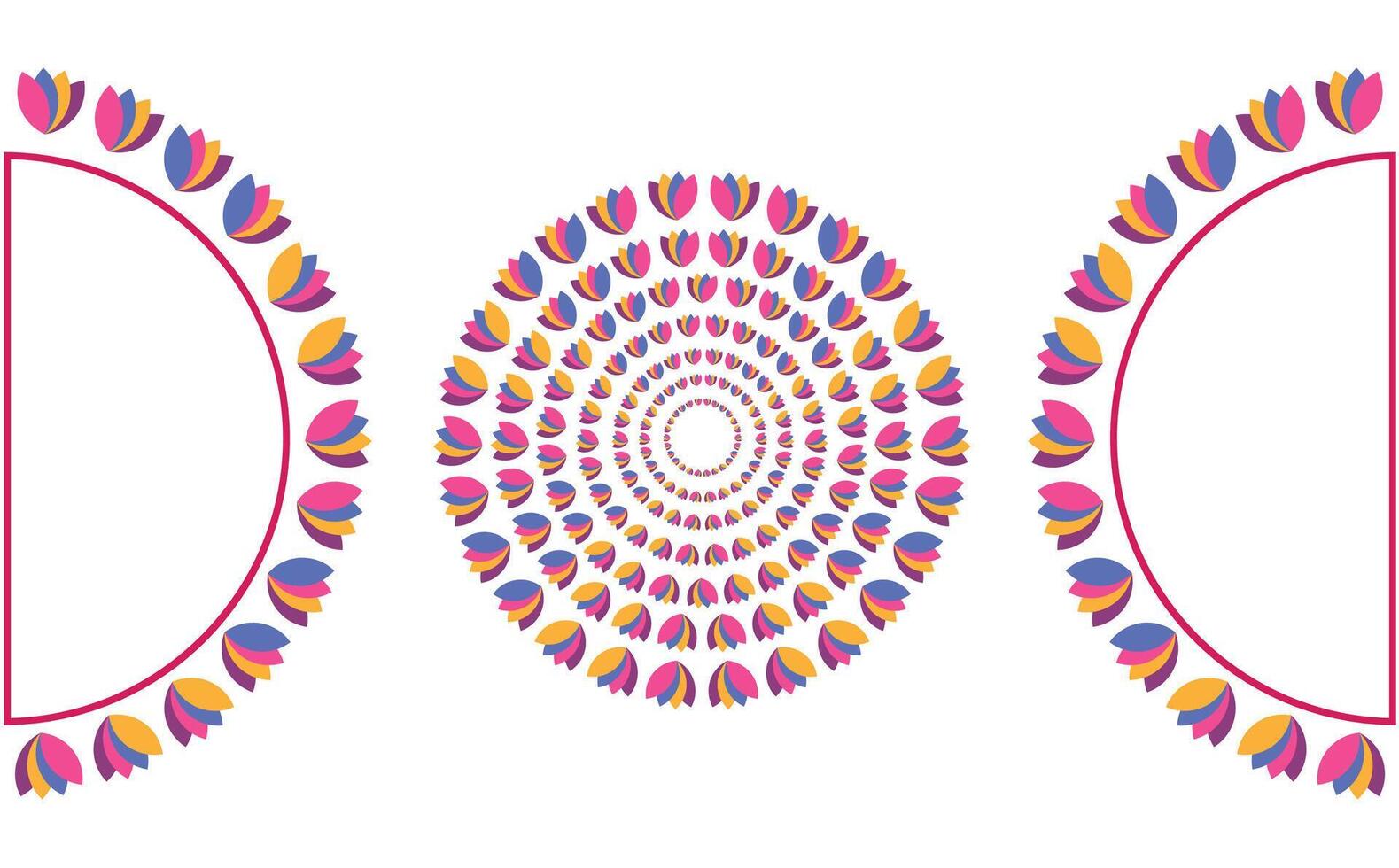 luxury Mandala design vector background vintage abstract floral pattern design Vector Art