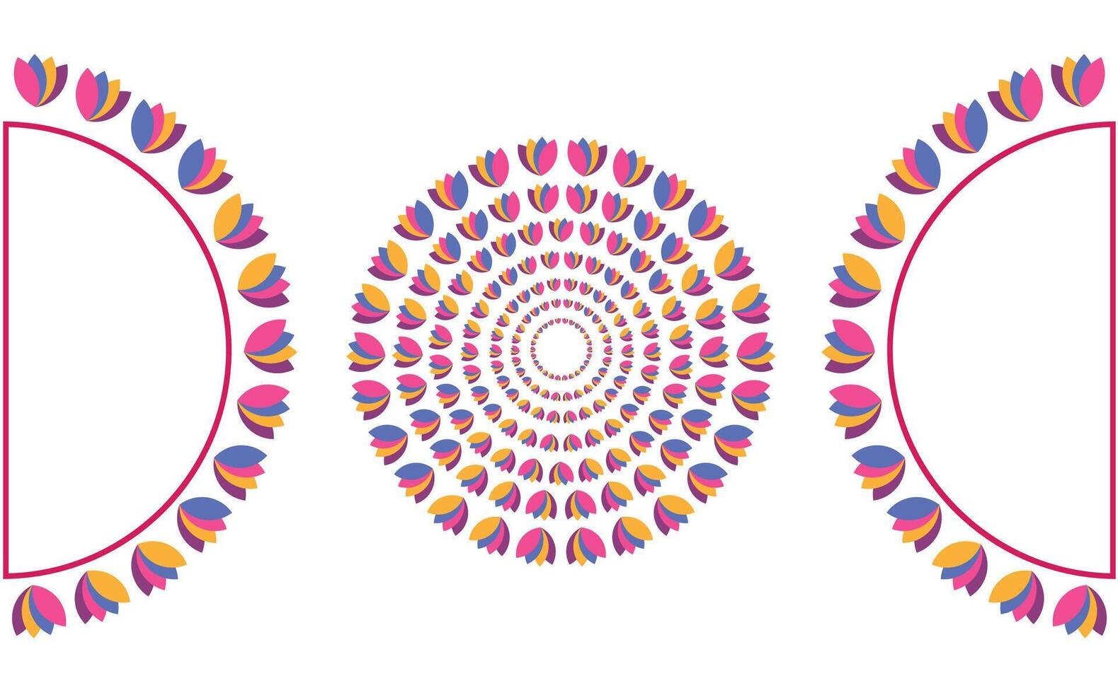 luxury Mandala design vector background vintage abstract floral pattern design Vector Art