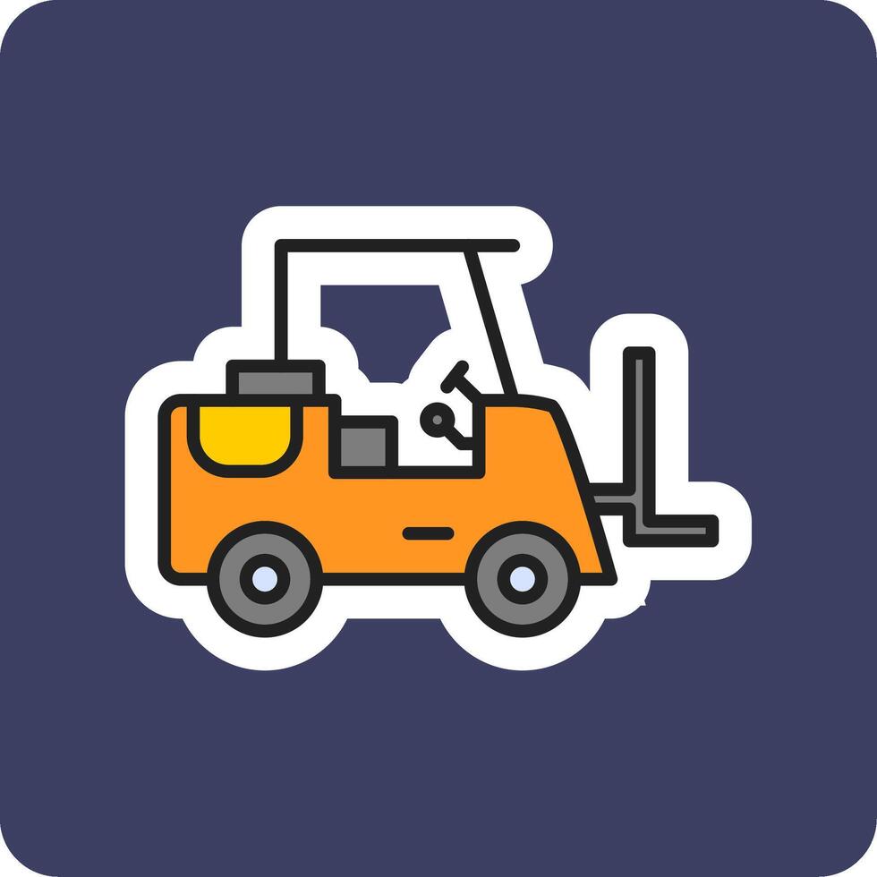 Forklift Vecto Icon vector