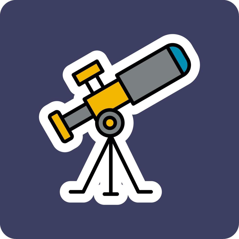 Telescope Vecto Icon vector