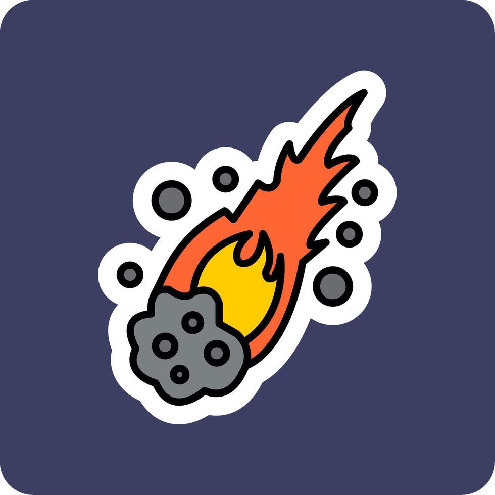 Meteor Vecto Icon vector