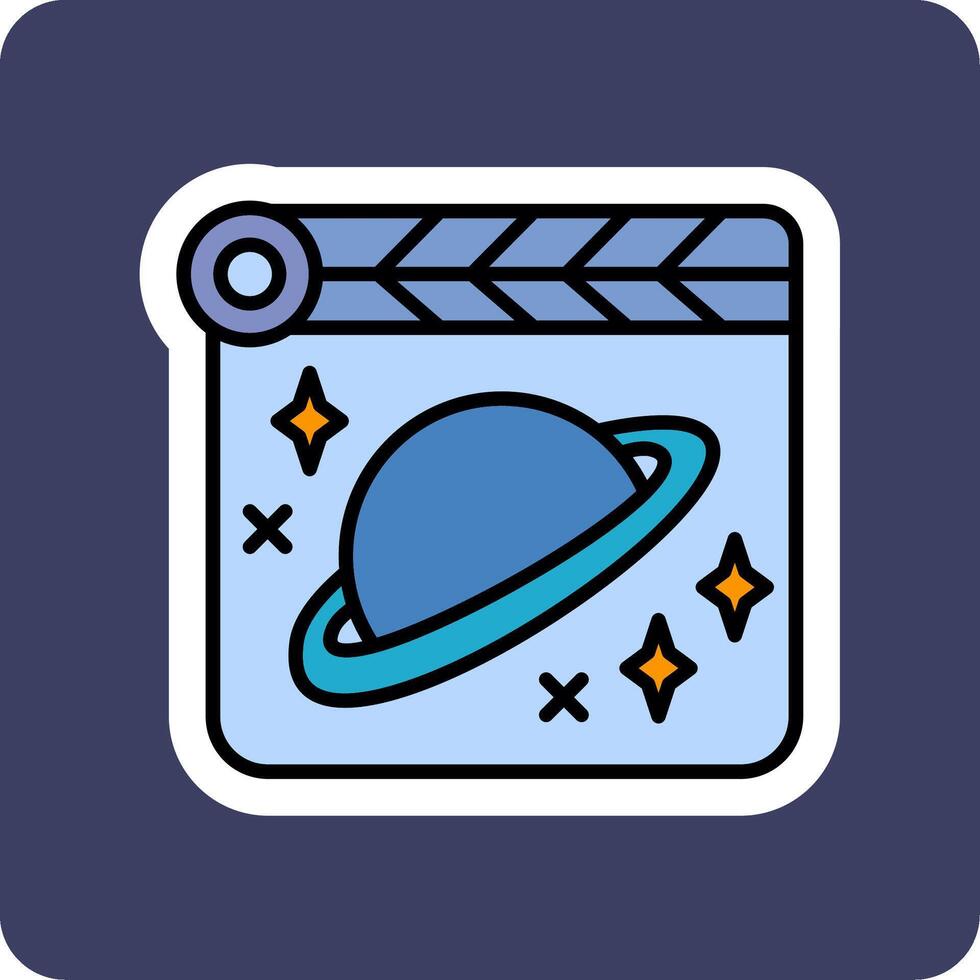 Space Film Vector Icon