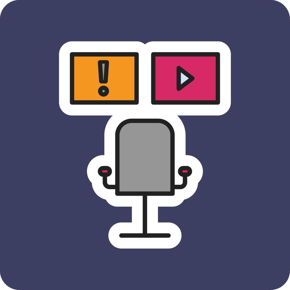 Data Monitoring Vector Icon