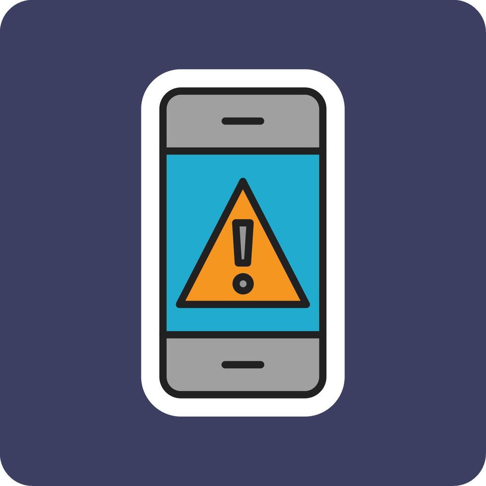 Mobile Alert Vecto Icon vector