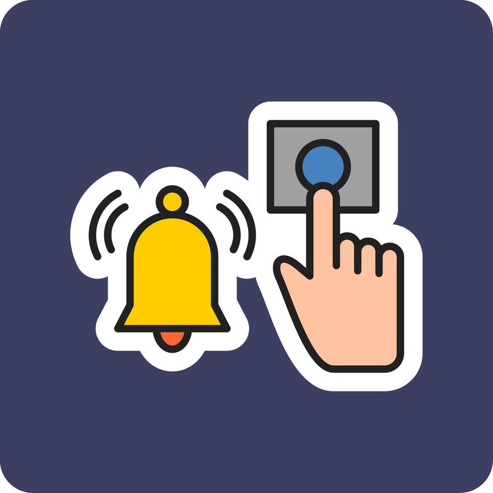 Emergency Alarm Button Vector Icon