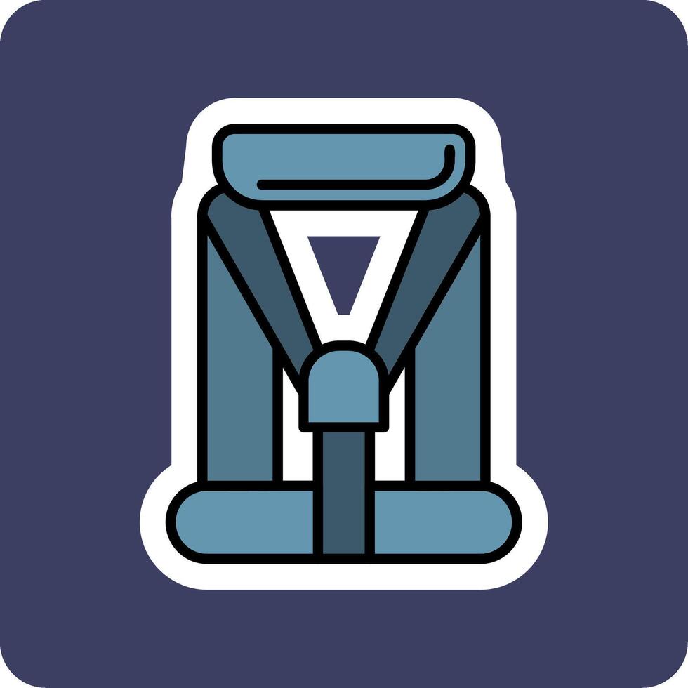 coche asiento bebé vecto icono vector