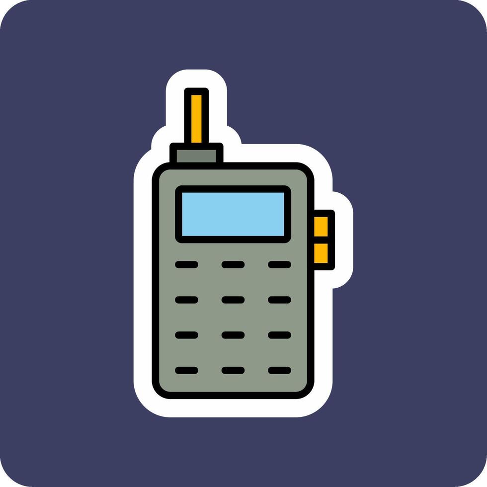Old Phone Vecto Icon vector