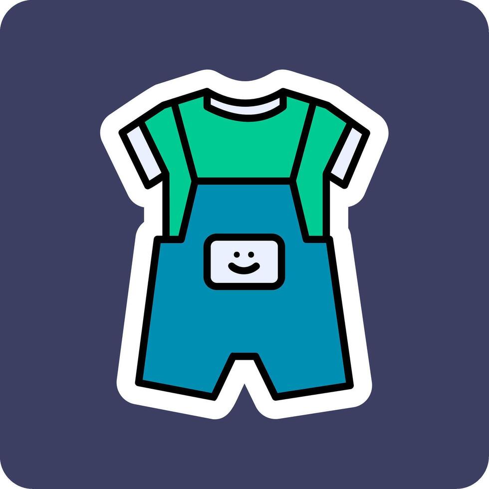 Dungarees Vecto Icon vector