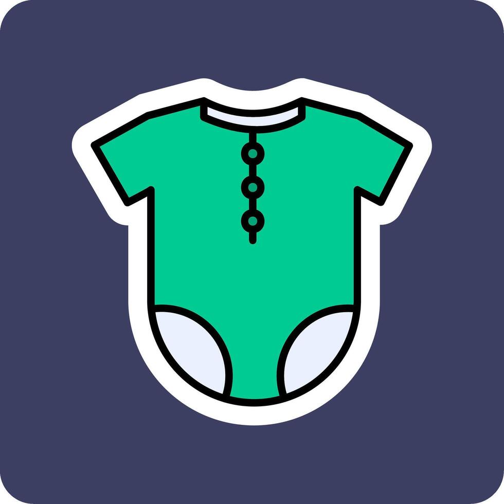 Baby Outfit Vecto Icon vector