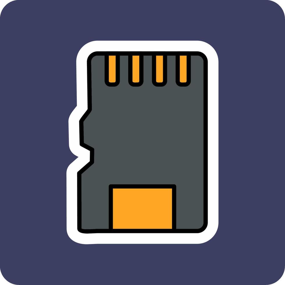 Sd Card Vecto Icon vector