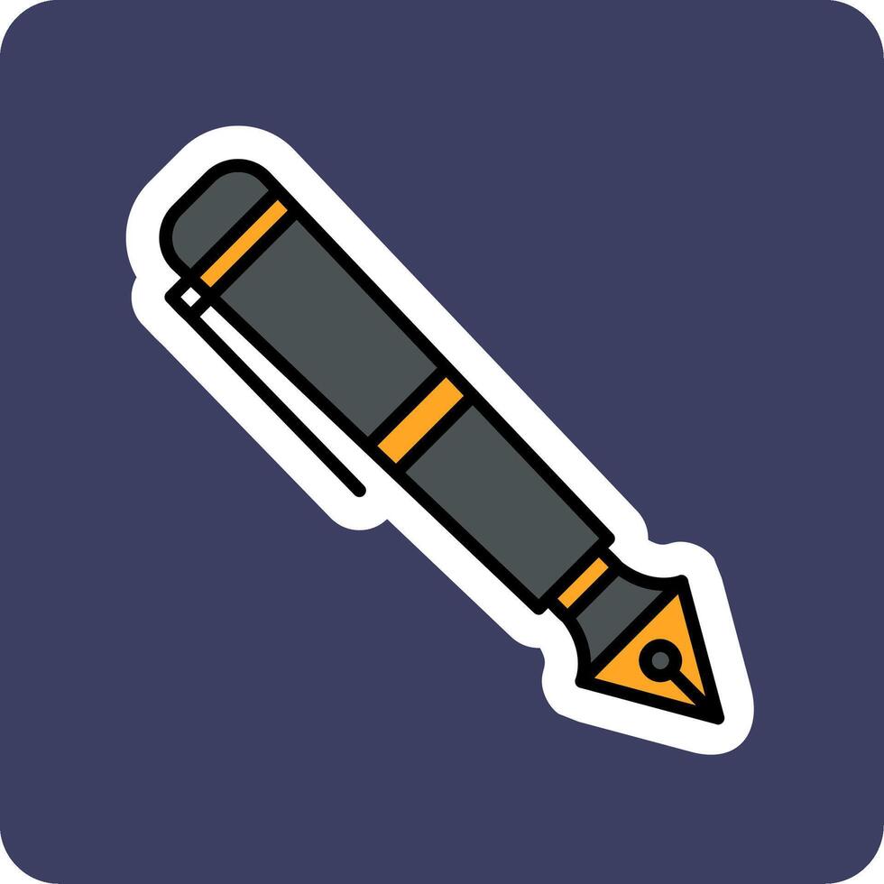 Fountain Pen Vecto Icon vector