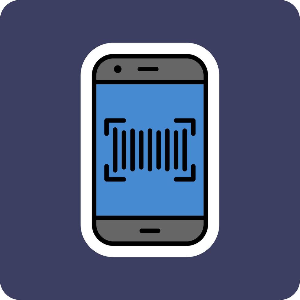 Phone Scanning Vector Icon
