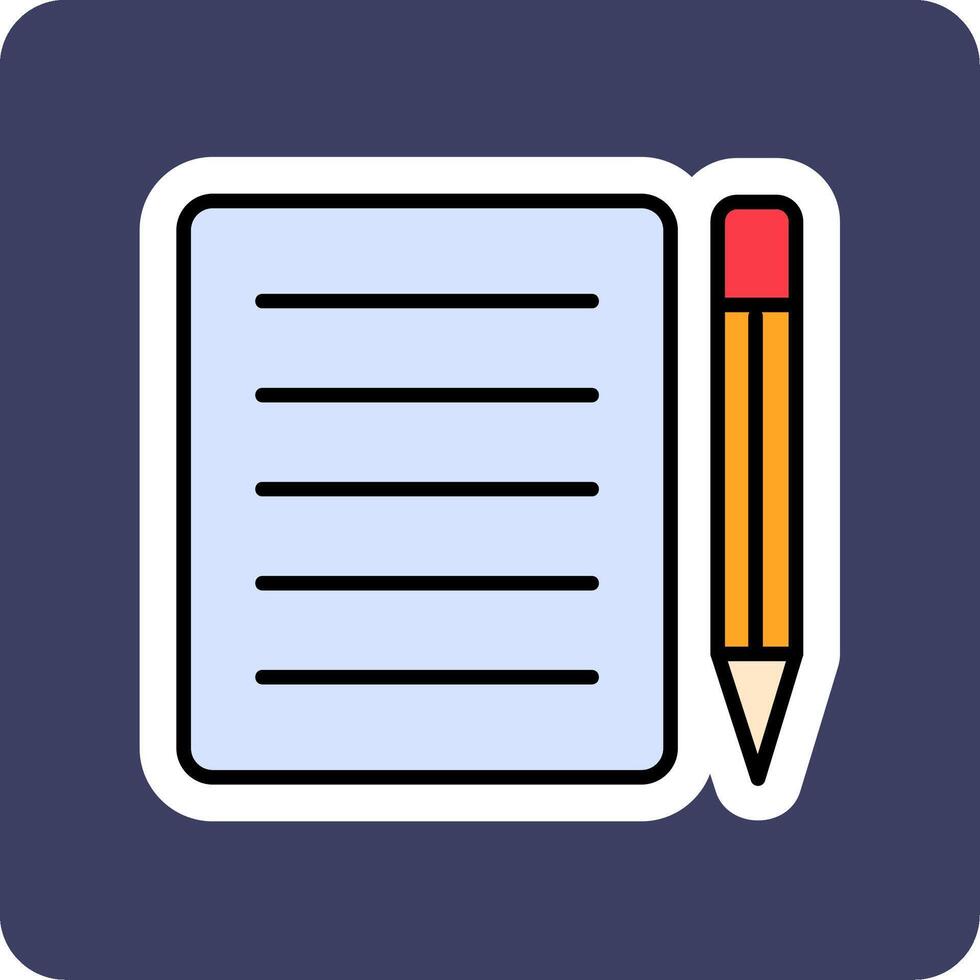 Note Pad Vecto Icon vector