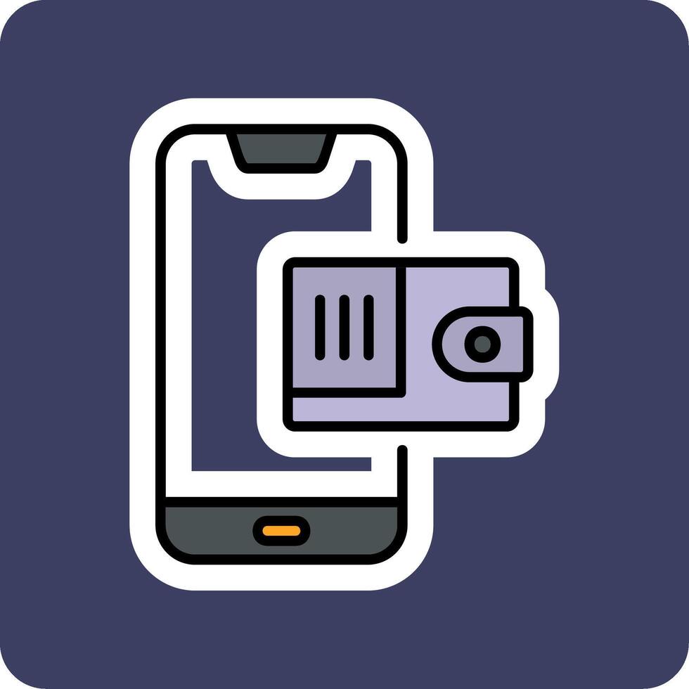 Mobile Wallet Vector Icon
