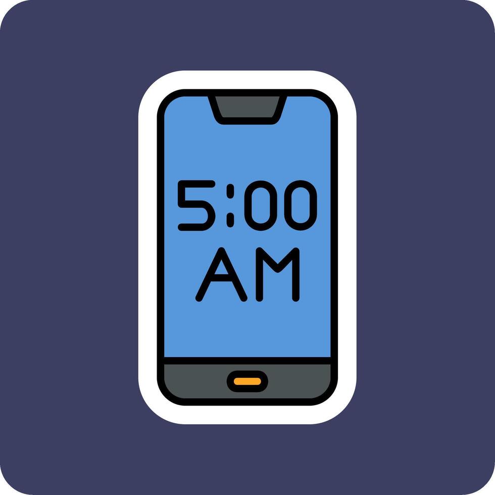 Smartphone Alarm Vector Icon