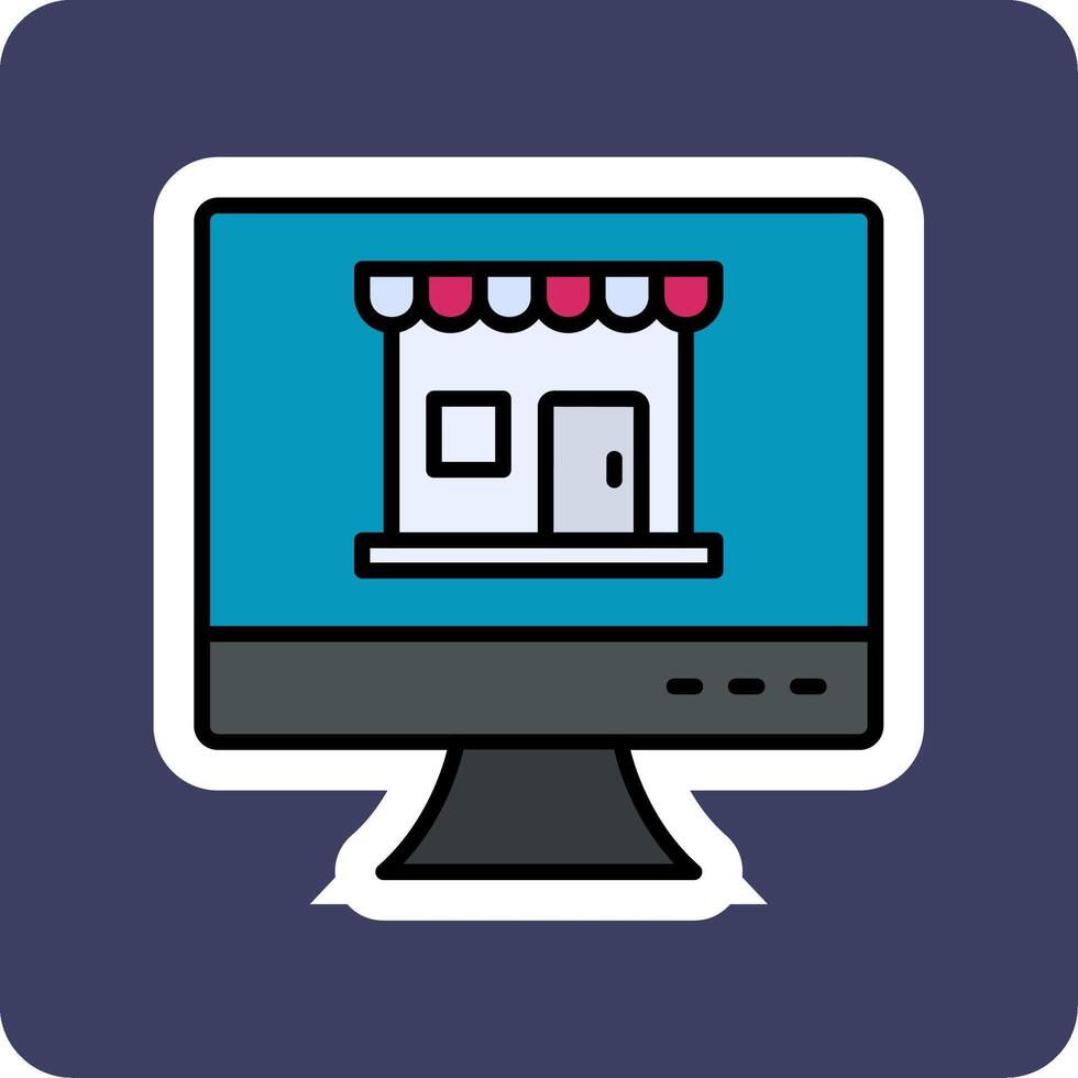 Online Shop Vecto Icon vector