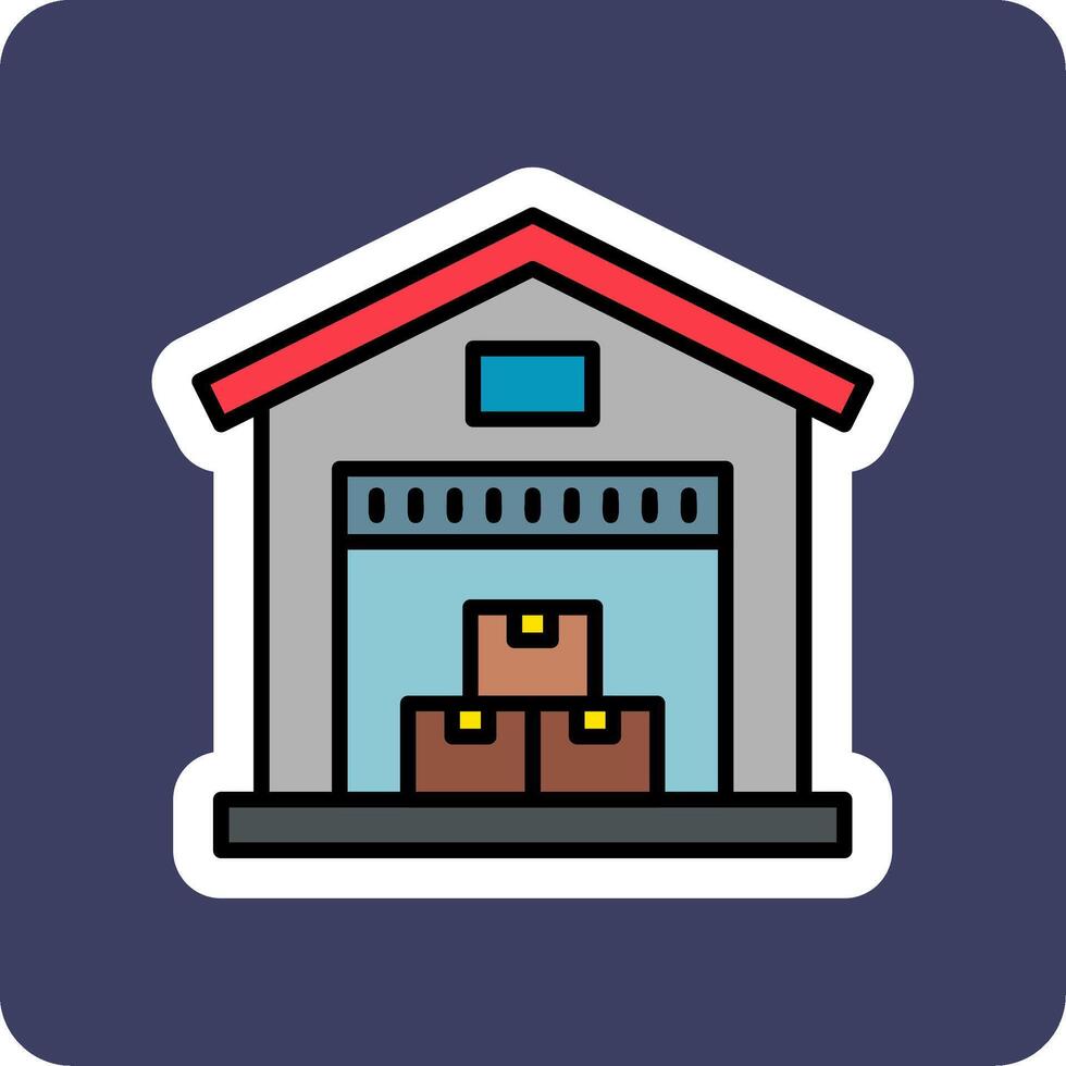 Warehouse Vector Icon