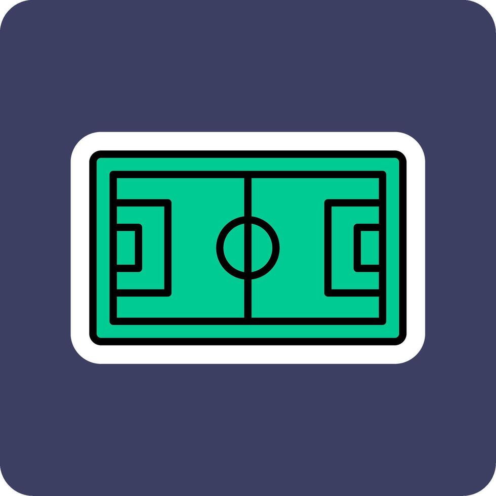 Football Pitch Vecto Icon vector