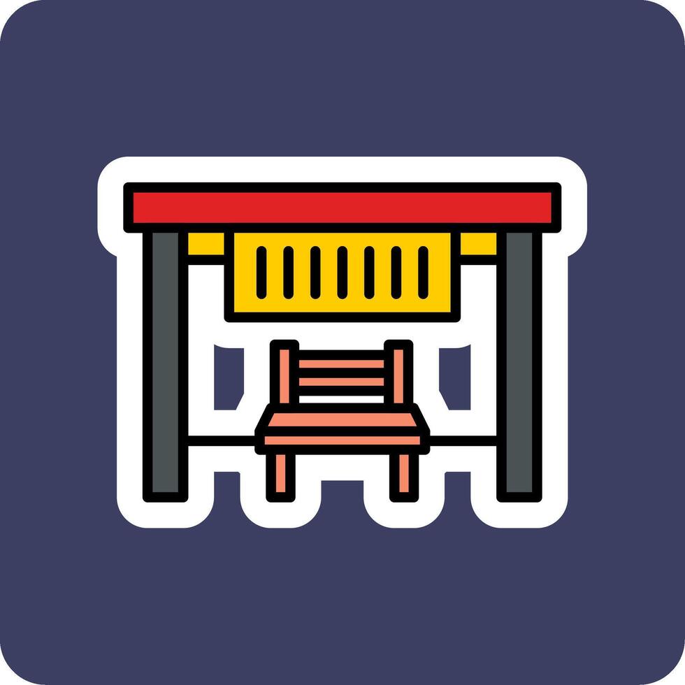 Bus Stop Vector Icon