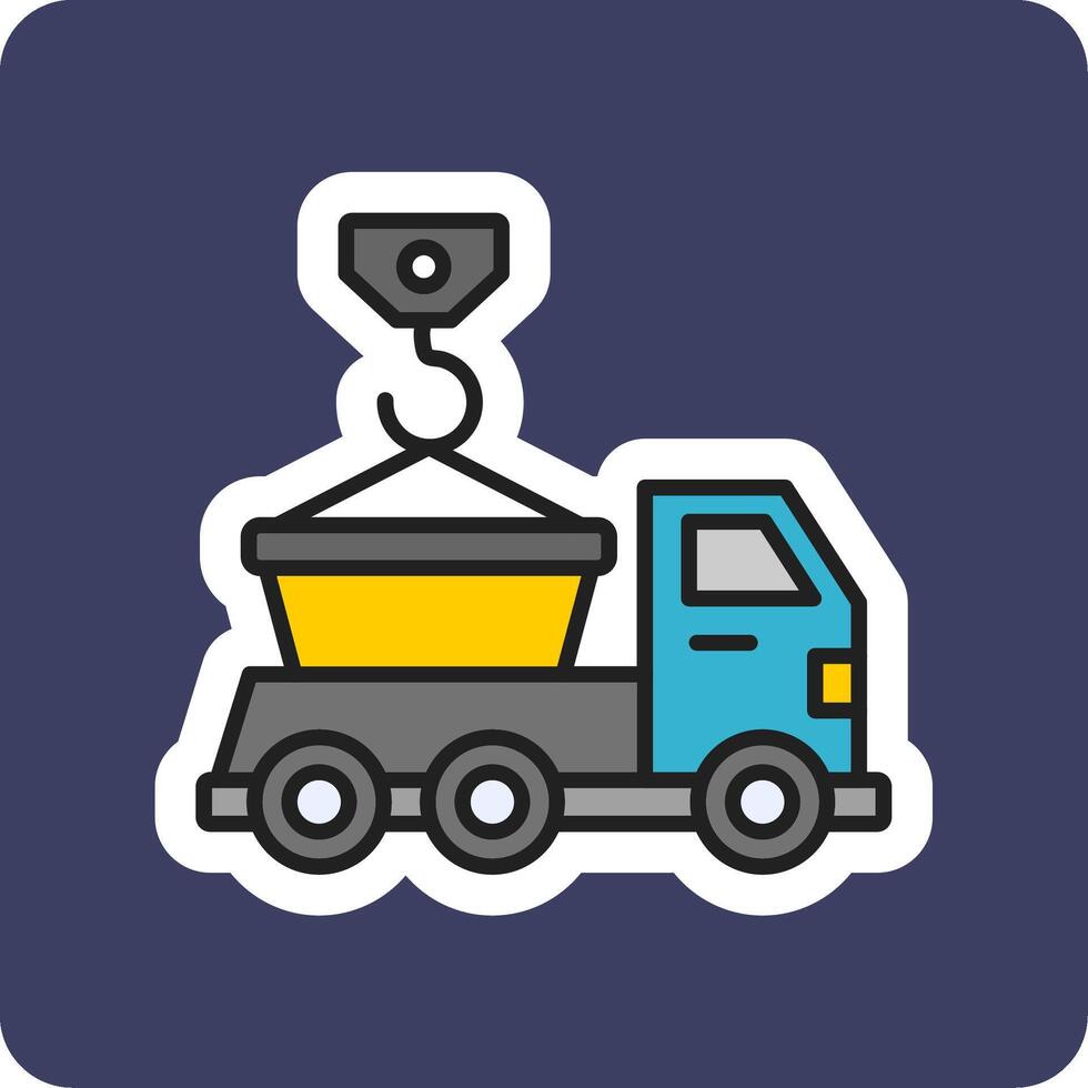 Skip Truck Vector Icon
