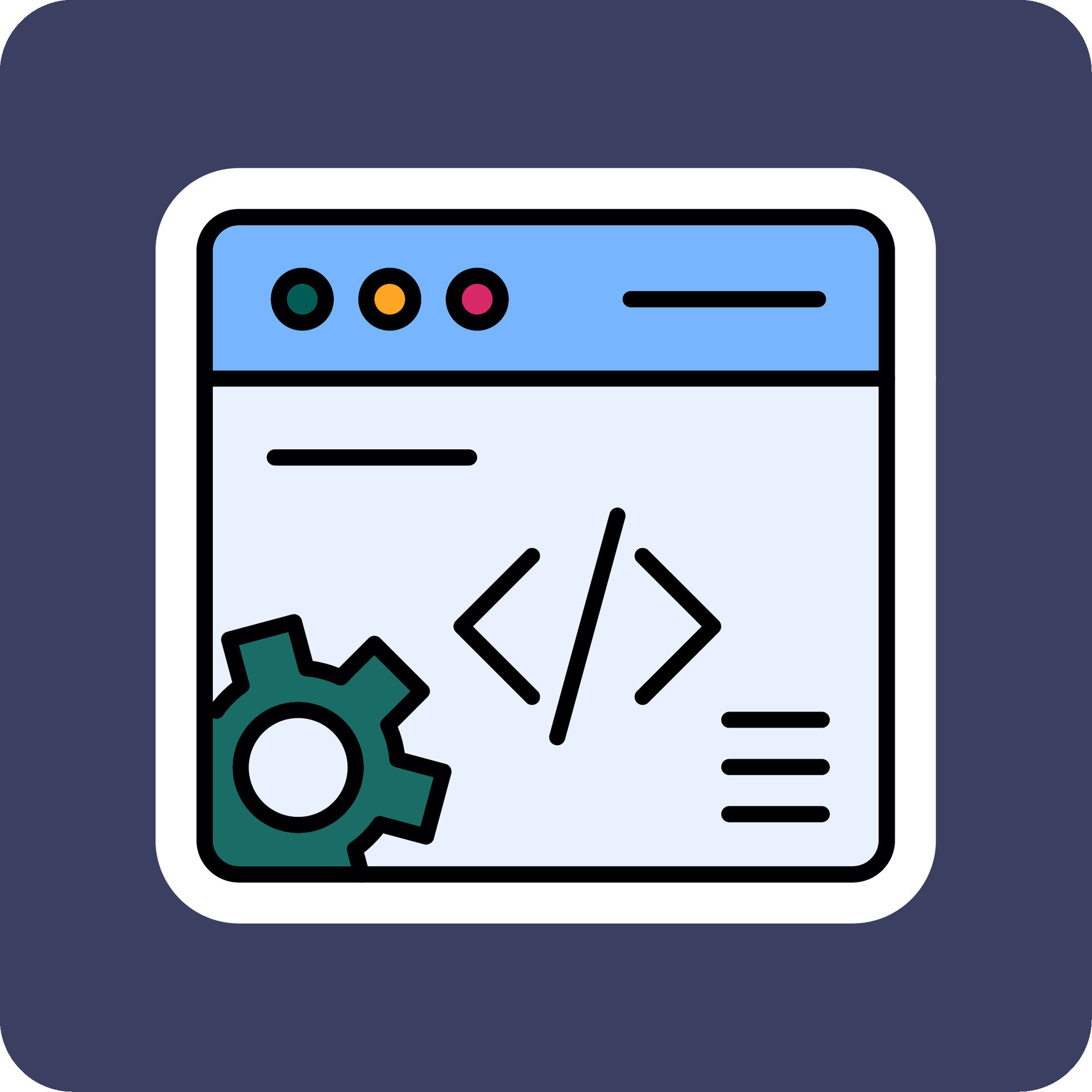 Web Development Vecto Icon 38190010 Vector Art at Vecteezy