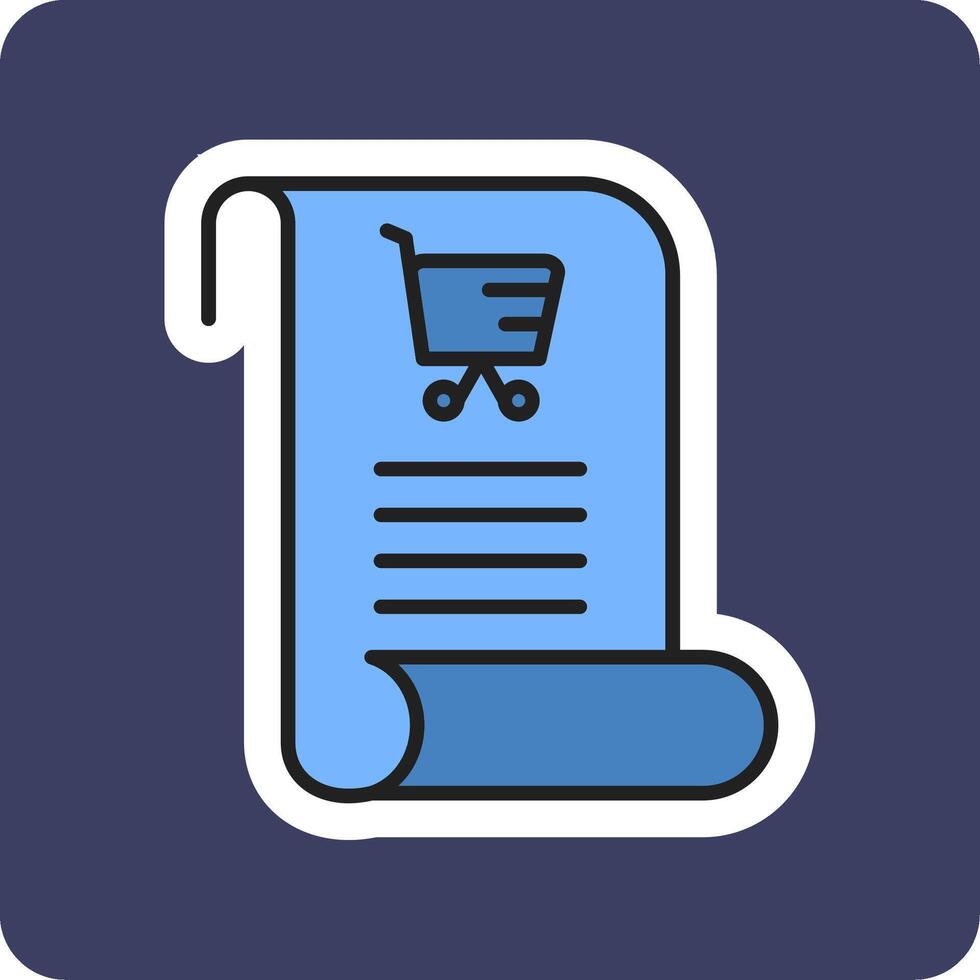 Shopping List Vecto Icon vector