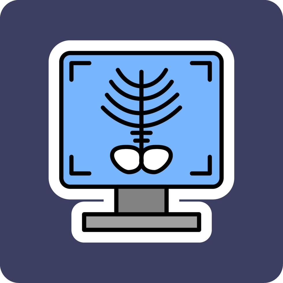 X-ray Bone Vecto Icon vector