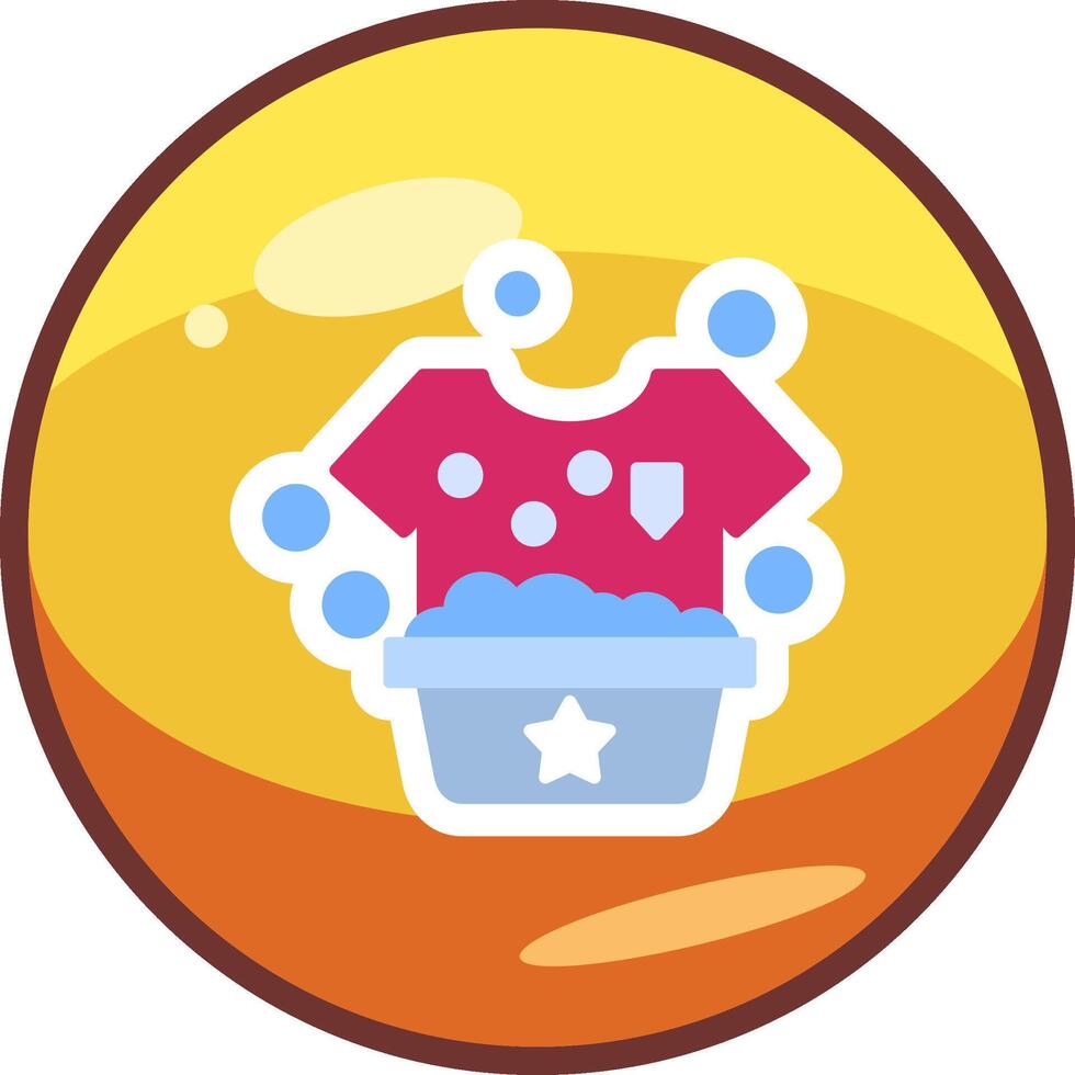 Washing Clothes Vector Icon