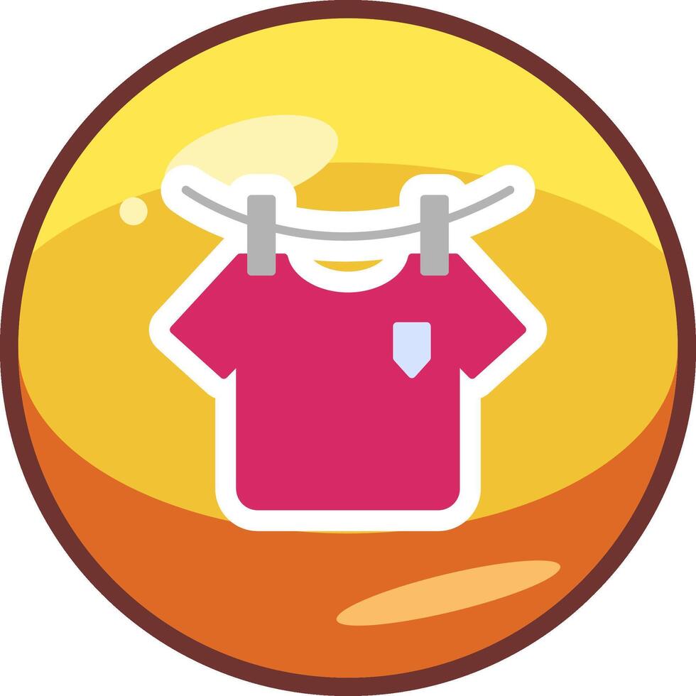 Washing Clothes Vecto Icon vector