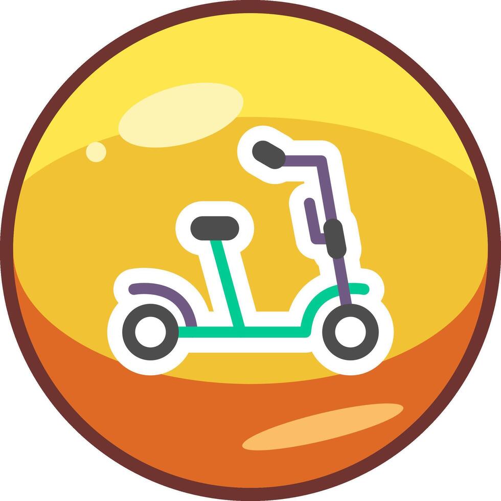 Kick Scooter Vector Icon