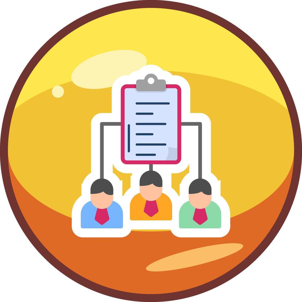 Work distribution Vector Icon
