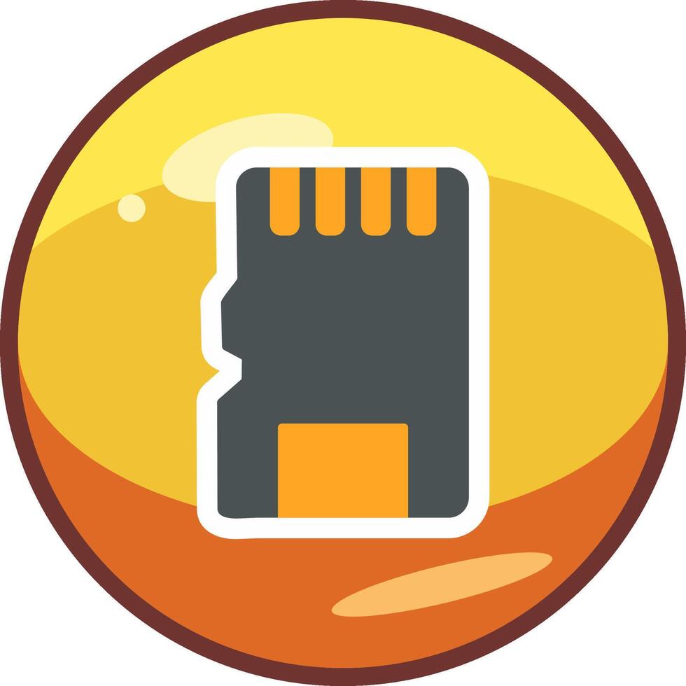 Sd Card Vecto Icon vector