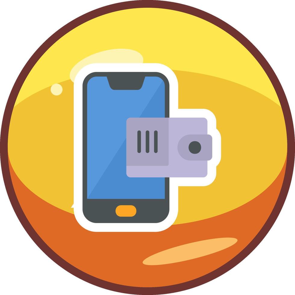 Mobile Wallet Vector Icon