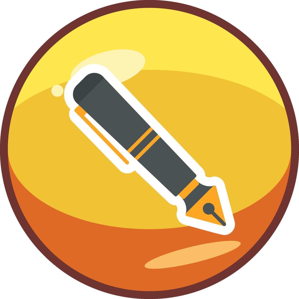 Fountain Pen Vecto Icon vector