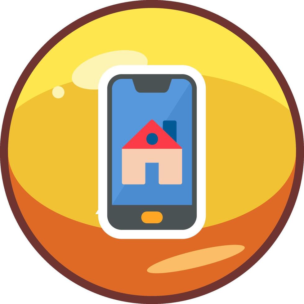 Smartphone House Control Vector Icon