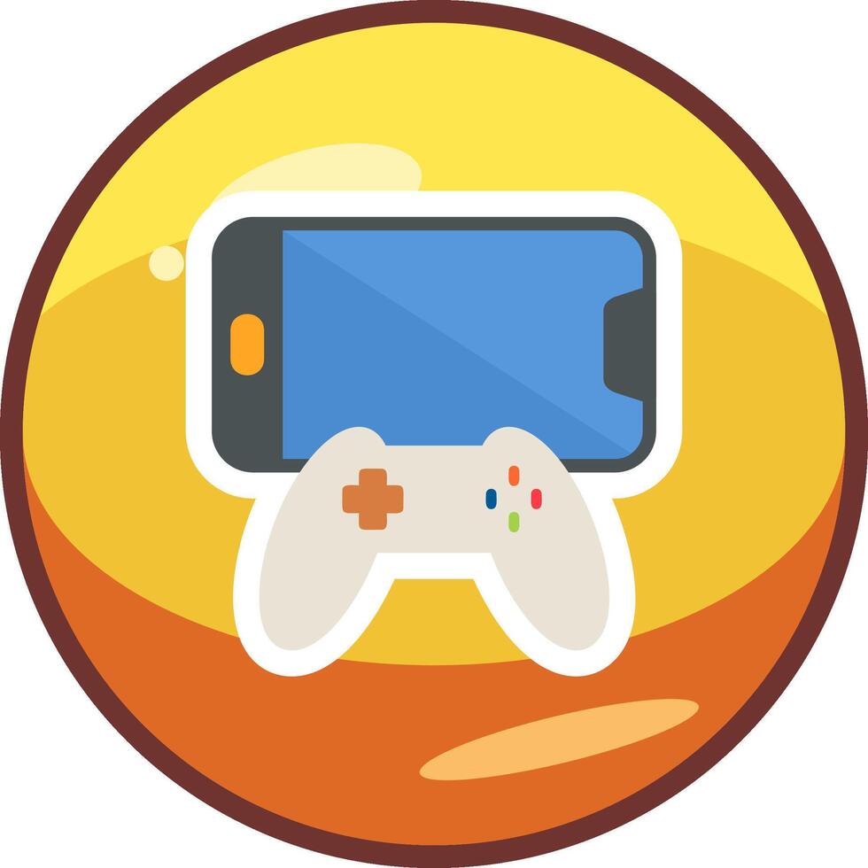 Joystick and Mobile Vector Icon