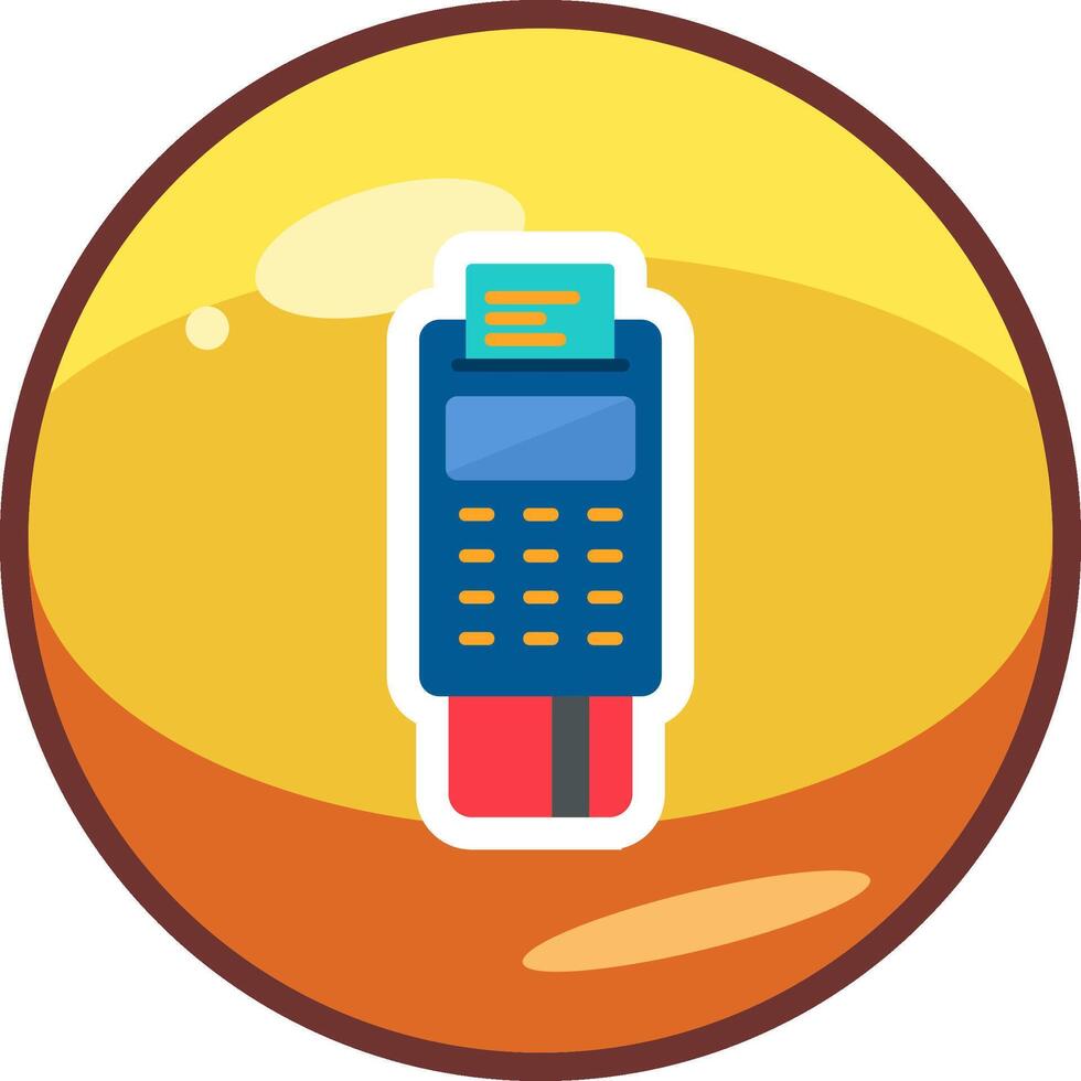 Pos Terminal Vector Icon