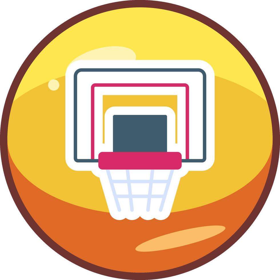 baloncesto aro vecto icono vector