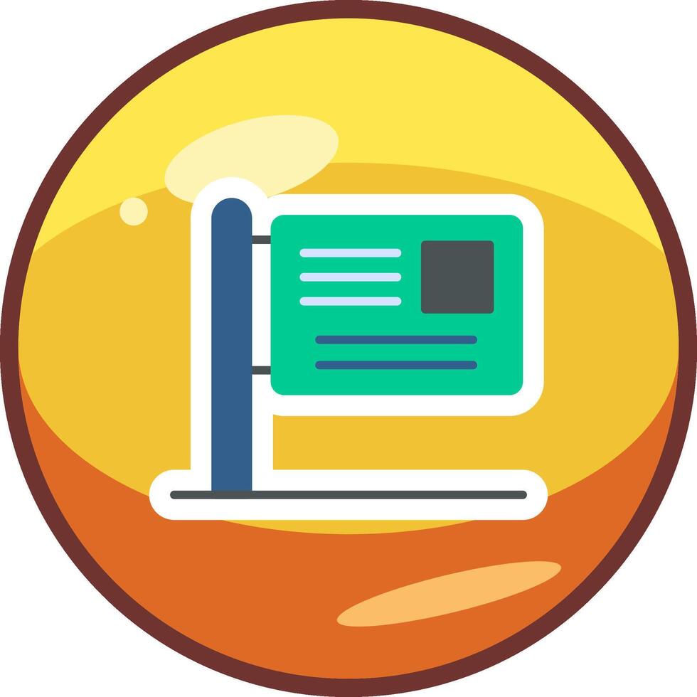 Billboard Vector Icon
