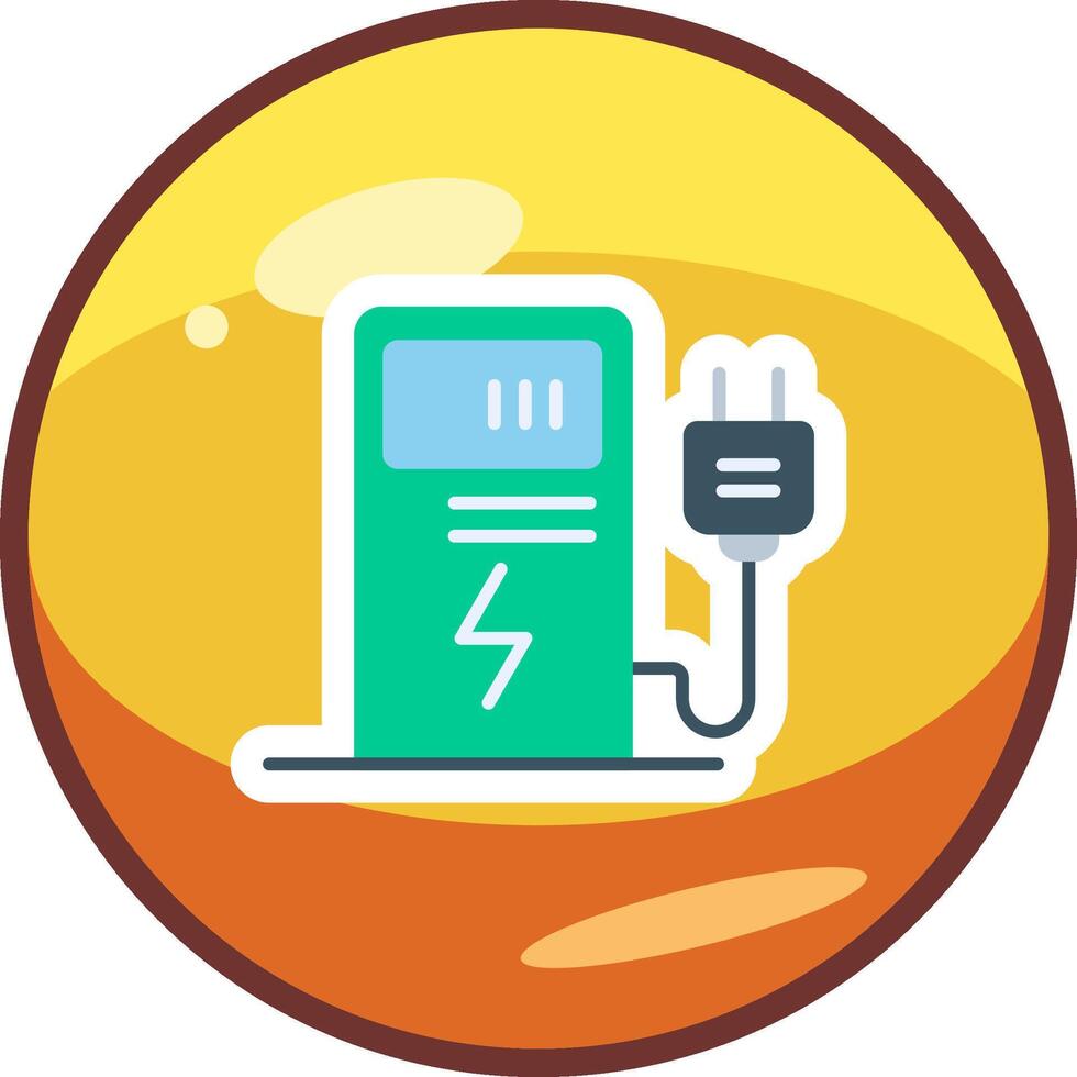 Electric Charge Vector Icon