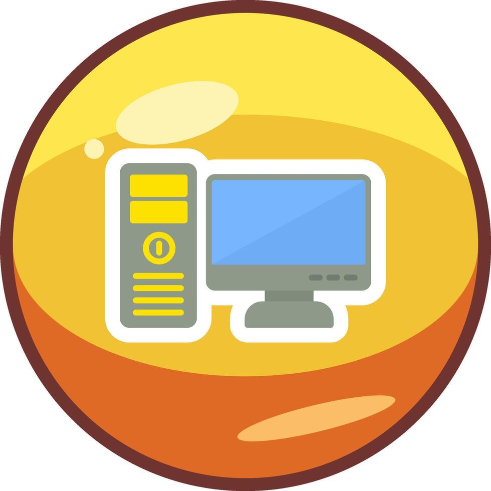 Computer Vector Icon